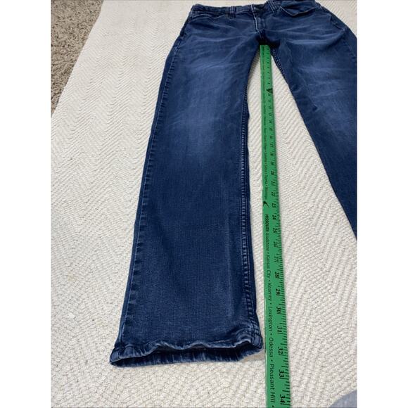 Levis Premium Men Classic Straight Jeans Blue 5 Pocket Medium Wash Denim 34 x 34 - Picture 2 of 9